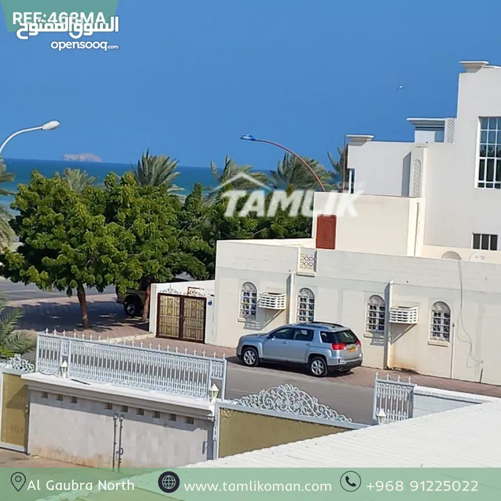 Sea view Twin Villa For Rent In Al Ghubra North  REF 468MA