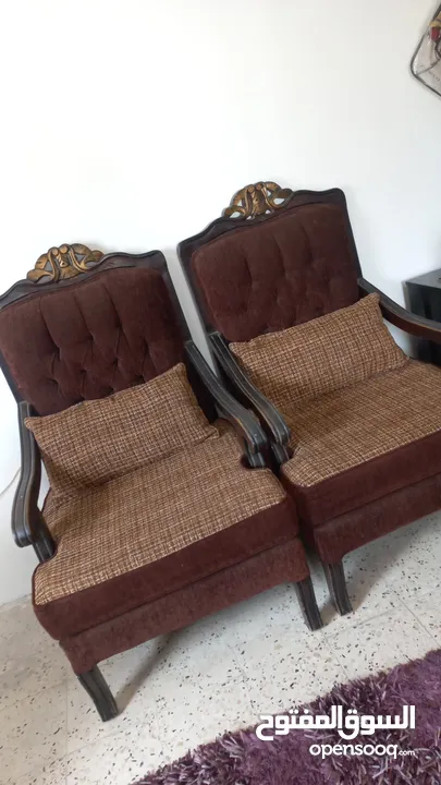 كنب حشب زان  دبل فيس