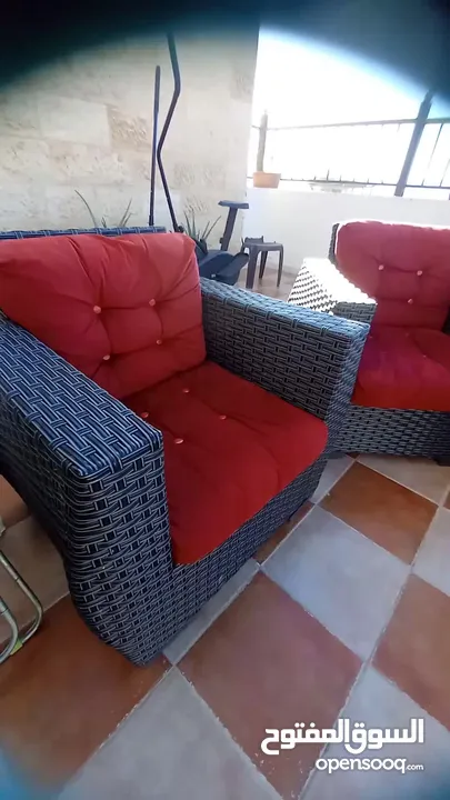 كنب راتان حالة جديد استخدام شهرين