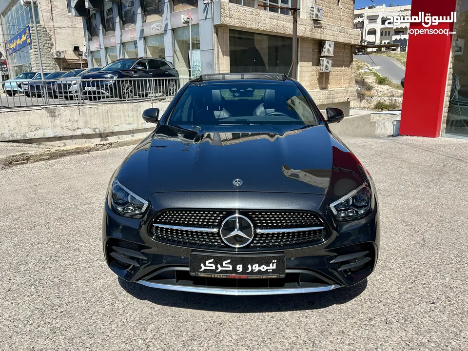مرسيدس E350 AMG كت بانوراما ميموري كاميرات اعلى اضافات في فئتها غرافيت مميزة جدا بحالة الزيرو