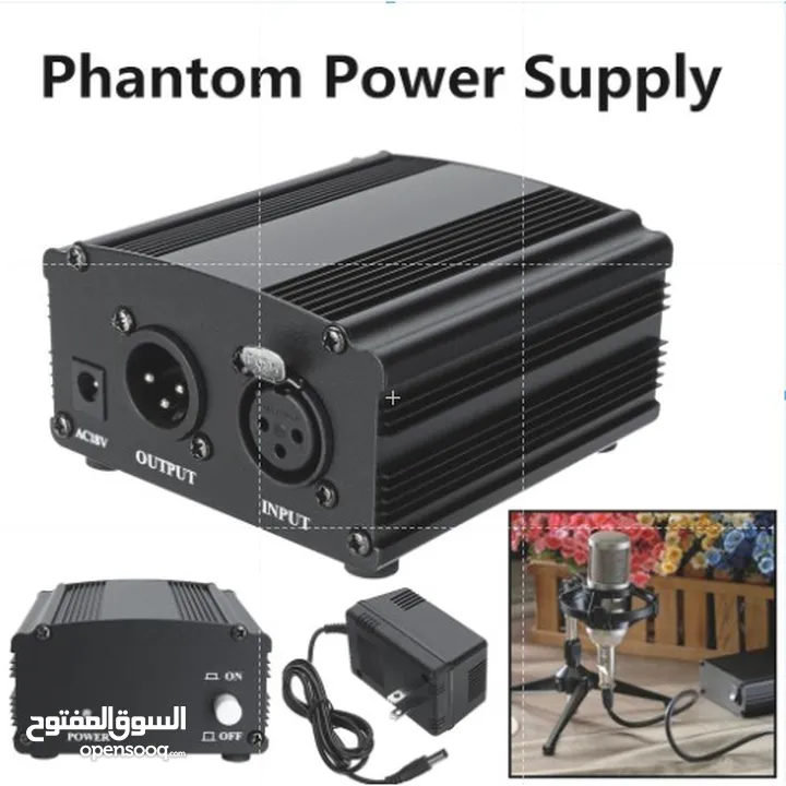 جهاز فانتوم بور 48 فولت 48V phantom power 48 volt supply