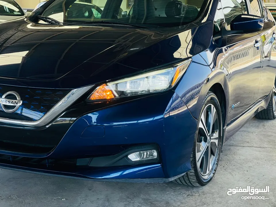 leaf 2019 60kw كحلي  فحص كامل 100%