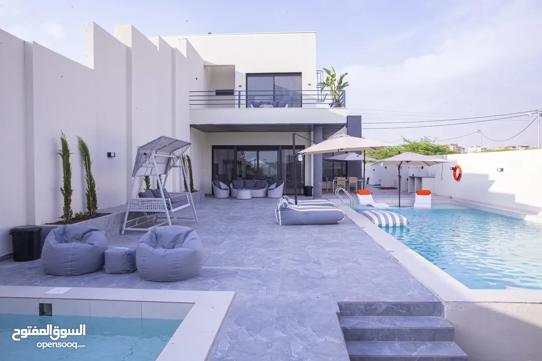 تجربة الفخامة والراحة : احجز شاليهك الآن واقضي اجازتك بكامل الخصوصية والرقي The gray villas