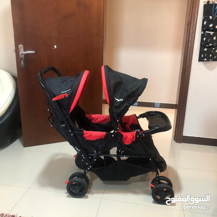 Two seater baby stroller