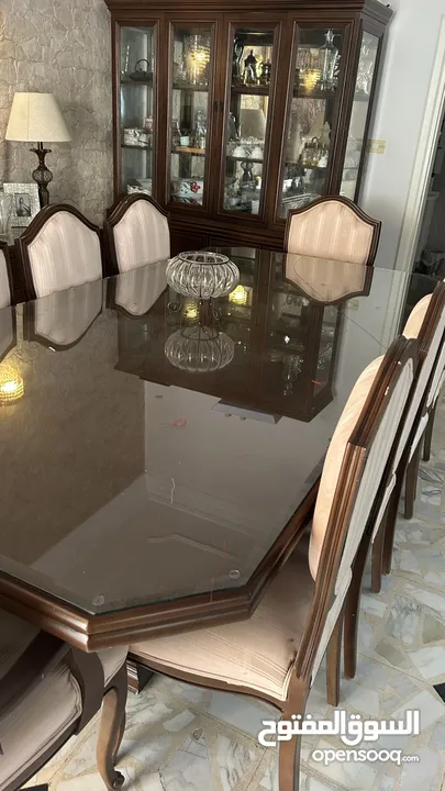طقم سفره خشب 10 أشخاص