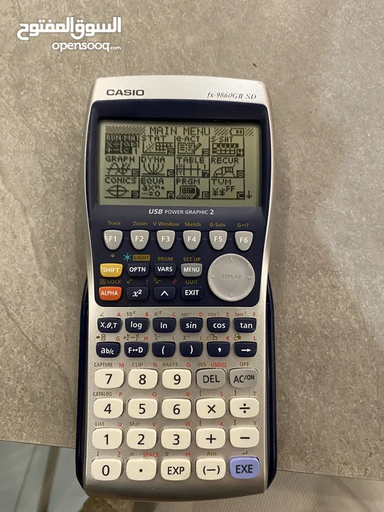 Graphic calculator casio fx-9860GIi SD الة حاسبة (جرافيك)  مستعمل بحالة الوكالة