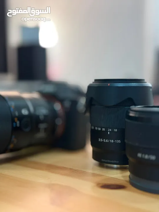 Sony A7iii with 3 lens