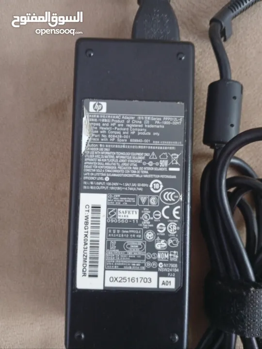 شاحن لابتوب HP أصلي 90W مستعمل- حالة ممتازة جداً