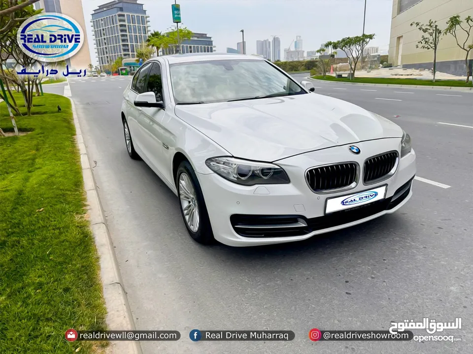 BMW 520i  Year-2014  Engine-2.0L Turbo  V4 Cylinder  Colour-white