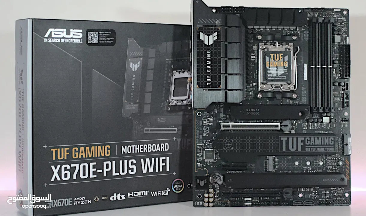Asus TUF X670E Plus WiFi MB + Accessories
