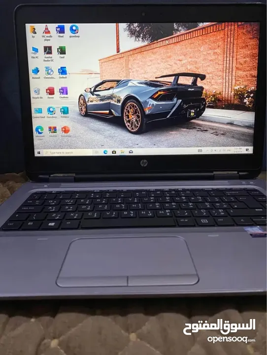 لابتوب نوع hp bro book Core (i5)  الجيل السابع  مستخدم فترة جدا بسيطة نظافة اخو الجديد  بمواصفات راق