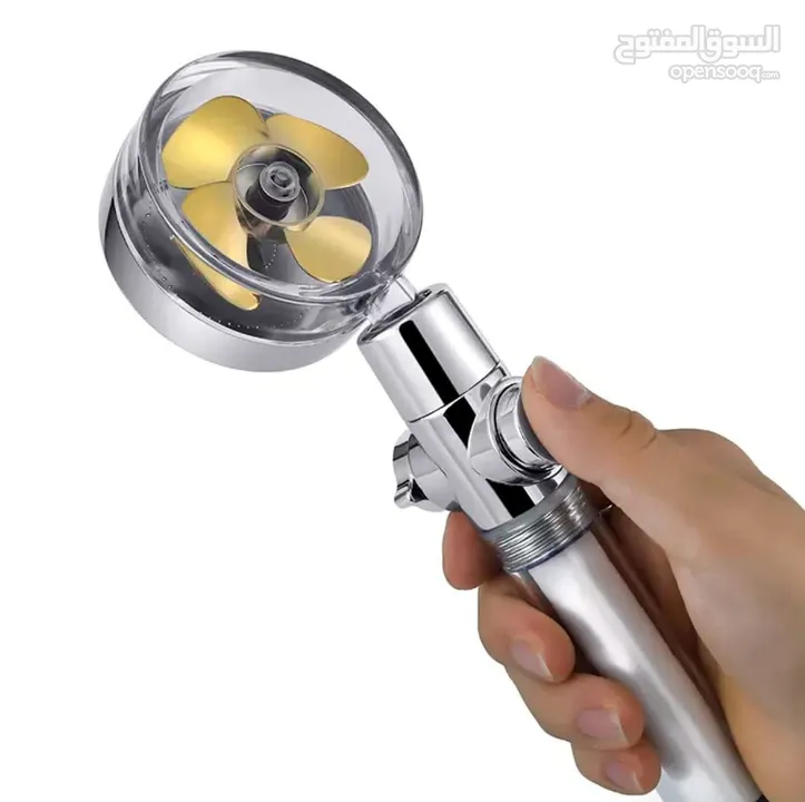 رأس الدش التوربيني الفاخر – تجربة استحمام مختلفة تمامًا تدفق ماء قوي ومنعش بفضل المروحة التوربينية