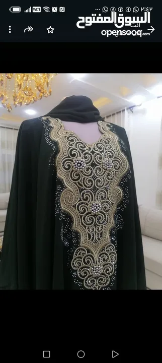 عبايه فراشه ستاتي مع شال  فري سايز  لوزن 120 السعر 25دينار    Z\Maram22