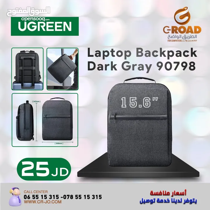 حقيبة لابتوب UGREEN laptop backpack dark Gray90798