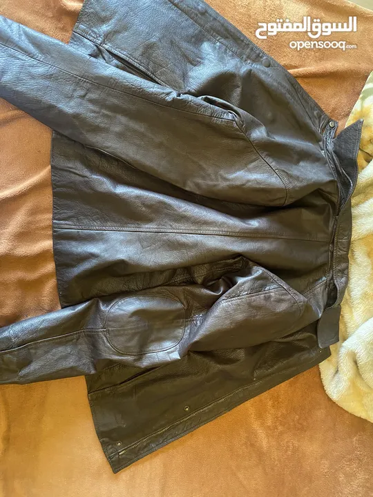 جاكيت جلد hidesign leather jacket