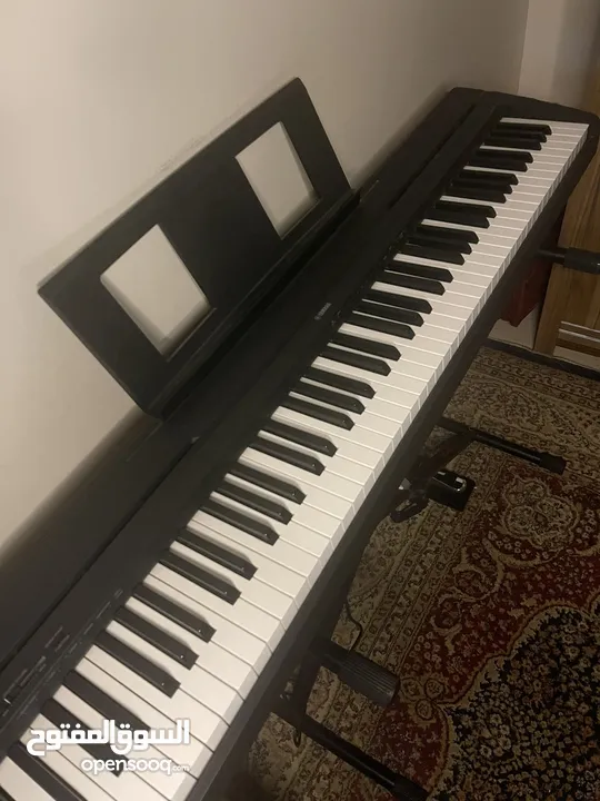 Urgent Yamaha P45 + Stand + FC4A Pedal And an piano LED Visualizer( Separate )