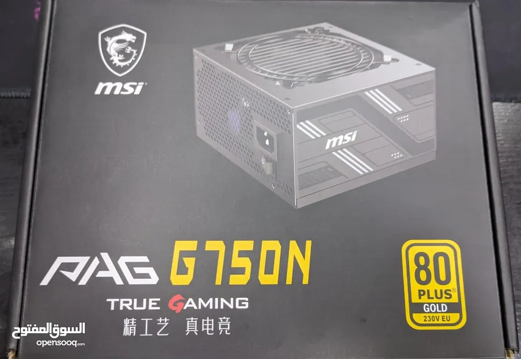 NEW MSI PAG G750N 750W 80PLUS Gold Power supply