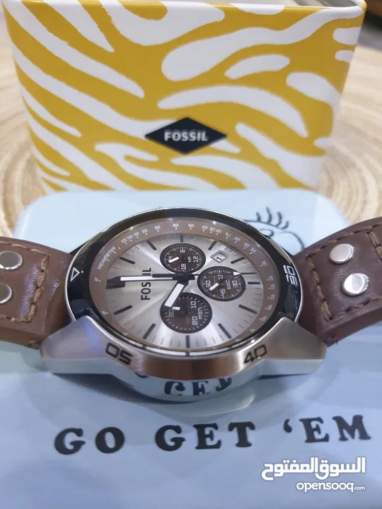 FOSSIL Coachman Chronograph Brown Leather Watch