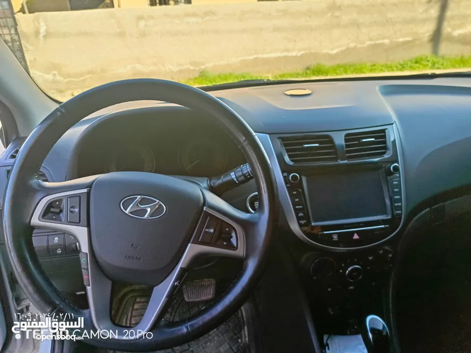 Hyundai accent 2018 #السعر_مغري #السعر_مغري فحص كامل 7جيد حره جديد ترخيص لغاية شهر 8/2024 لون ابيض ل