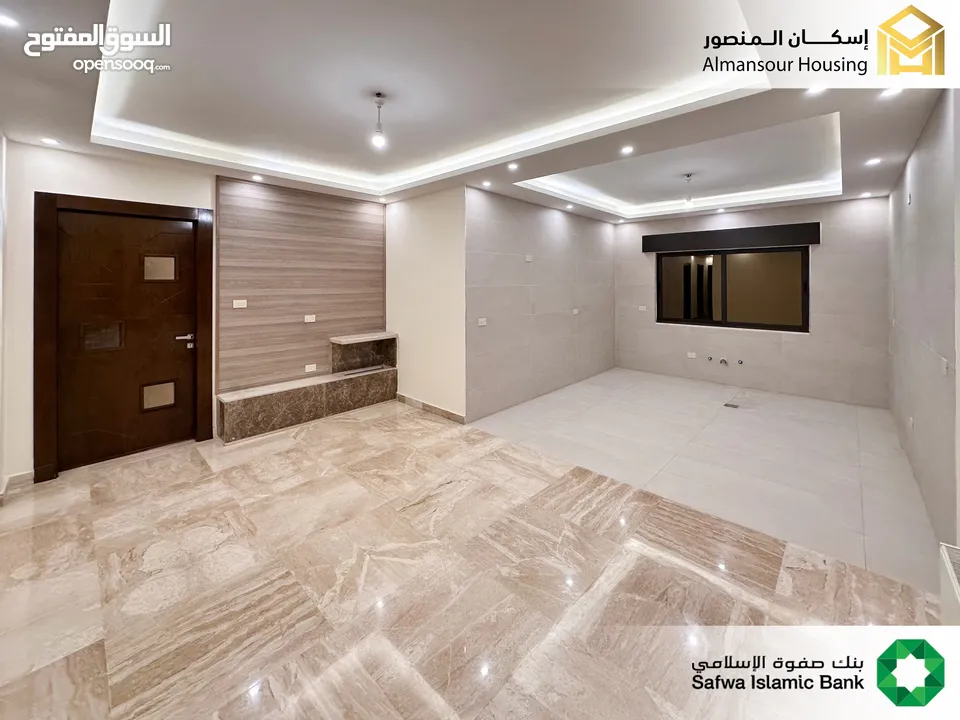 شقة 150م فاخرة للبيع في طريق المطار/ مشروع التلة 3( إسكان المنصور )