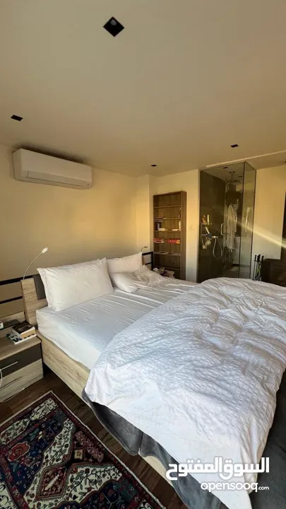 شقة مفروشة للإيجار أو البيع  طابق اخير مع روف دوبلكس