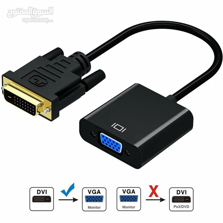 DVI-D Male (24+1 pin) to VGA Female