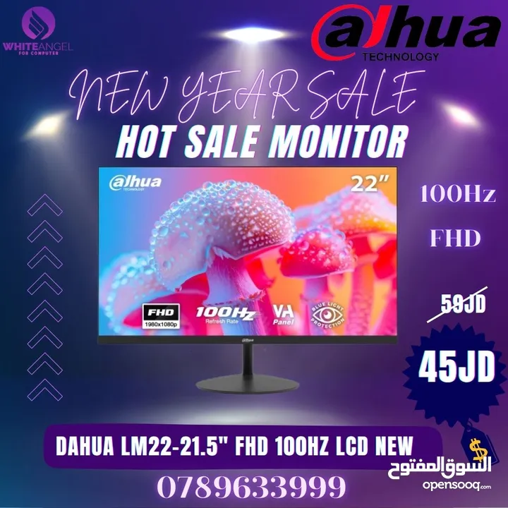 عرض جديد شاشه جيمنج من ايسر 22" 100HZ IPS  جديده ب 55 د فقط