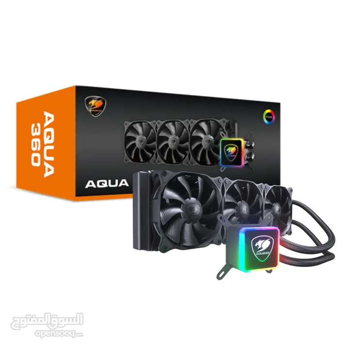 مبرد - Cougar AQUA 360 RGB AIO CPU Liquid Cooler