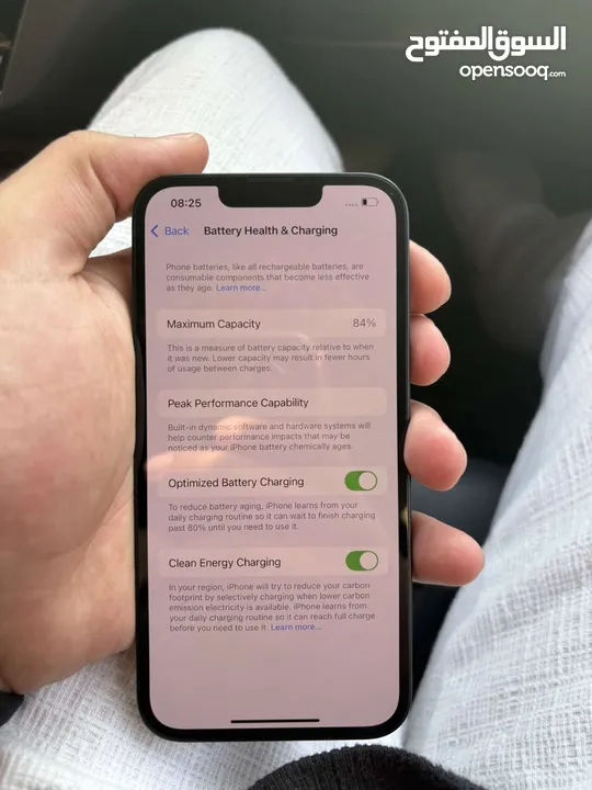 ايفون 13 مساحة 128GB بطارية 84% لون اسود.....................................