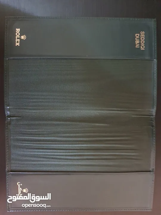Rolex leather passport holder