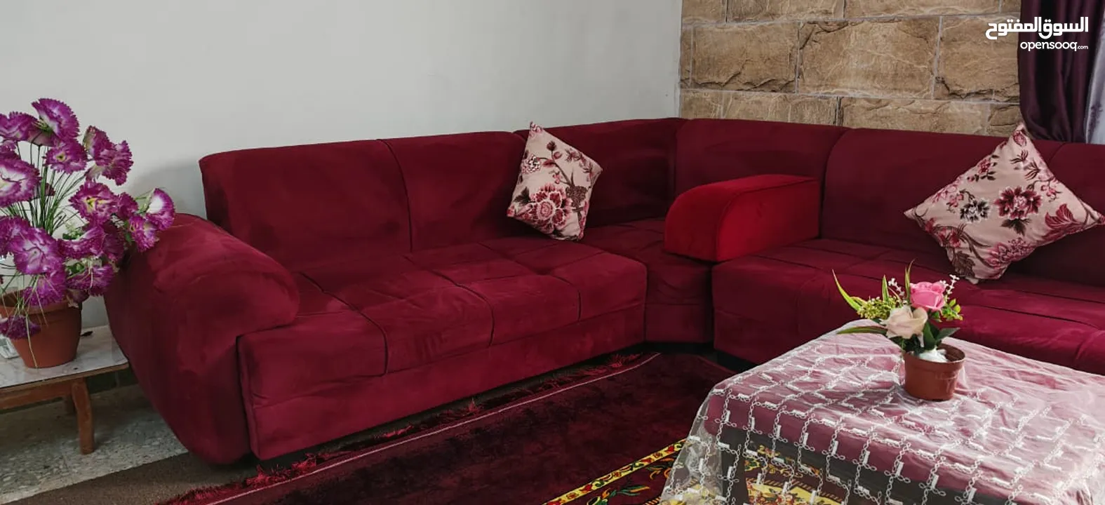 طقم كنب خشب زان تفصيل بحال الوكالة