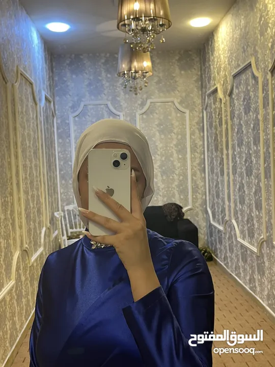 فستان أزرق ملبوس مره وحده فقطططط  قياس L (40) بسطللل عاللبس