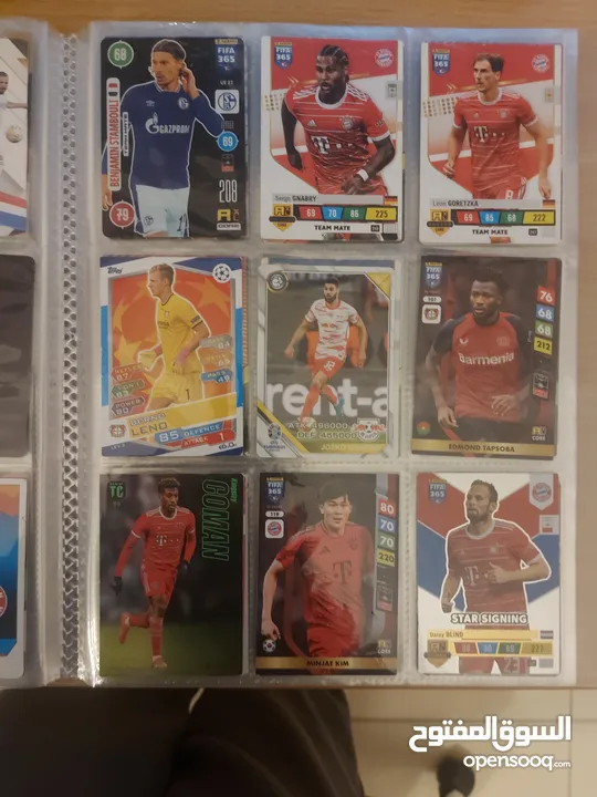 257 football cards(1 JD each)