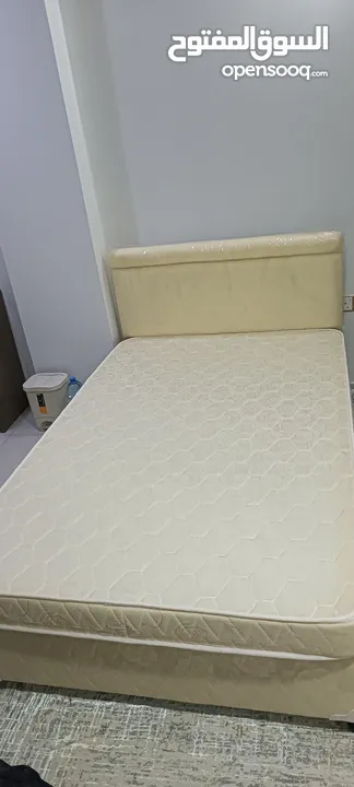 bed with mattress