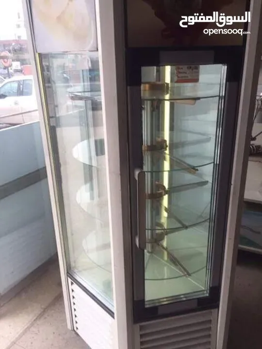 ثلاجة عرض بوظه وchez كيك صناعه كوري