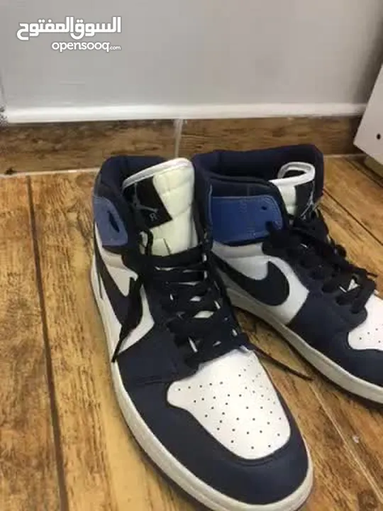 Used military blue jordans