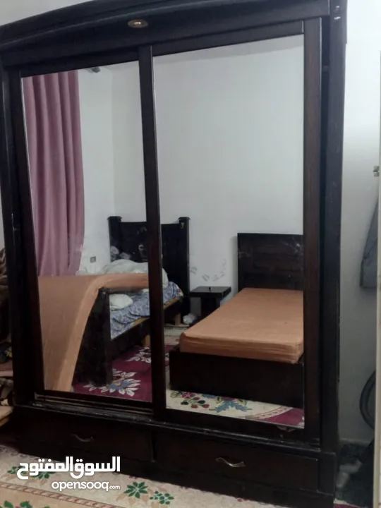 غرفه نوم مجوز + غرفه نوم مفرد مستعمل للبيع