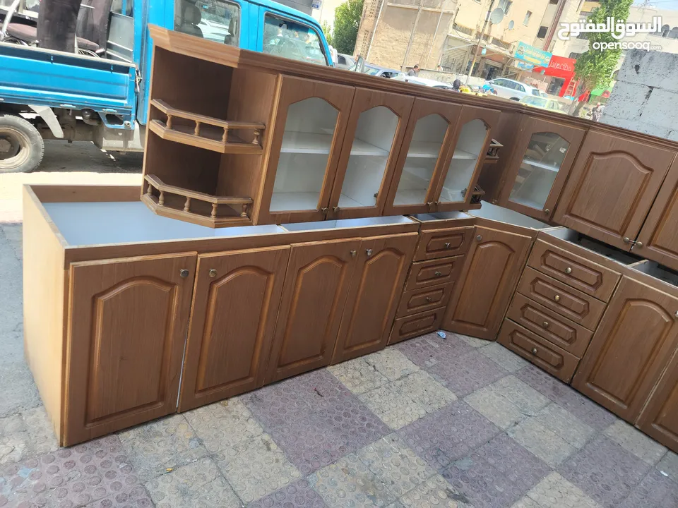 مطبخ خشب لاتية 18 ملبس بالكامل فورمايكا مكبوس من برا ومن جوا