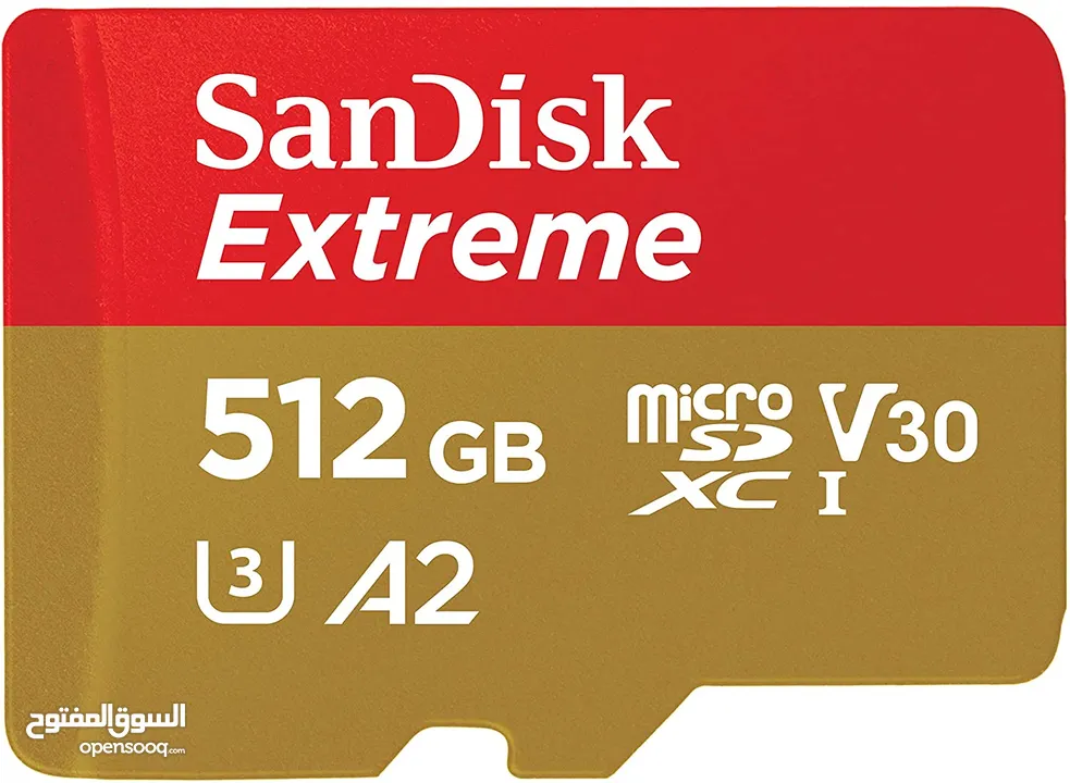 بطاقة ذاكرة للموبايل أصليه مواصفات ممتازه SanDisk Extreme 512 GB