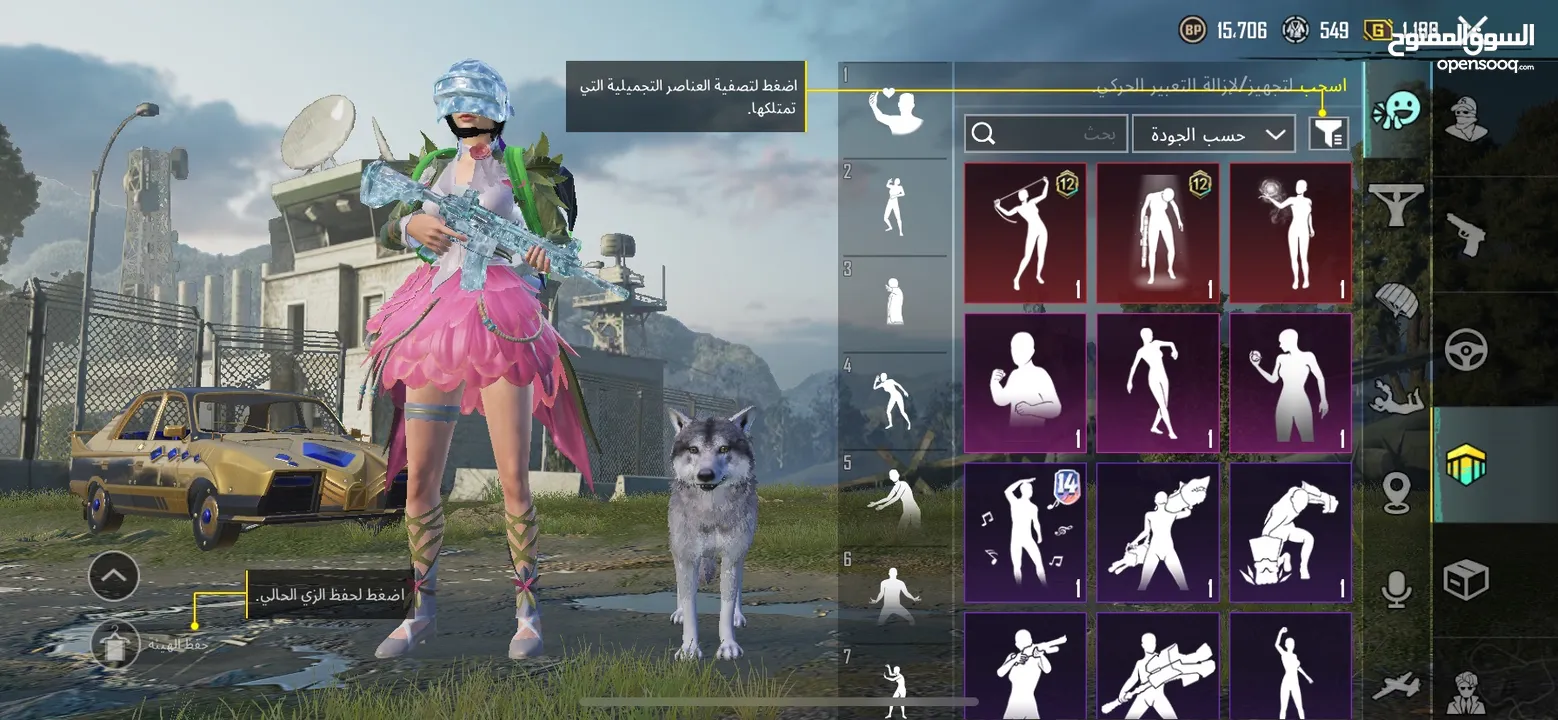 حساب ببجي عالمية لفل 74