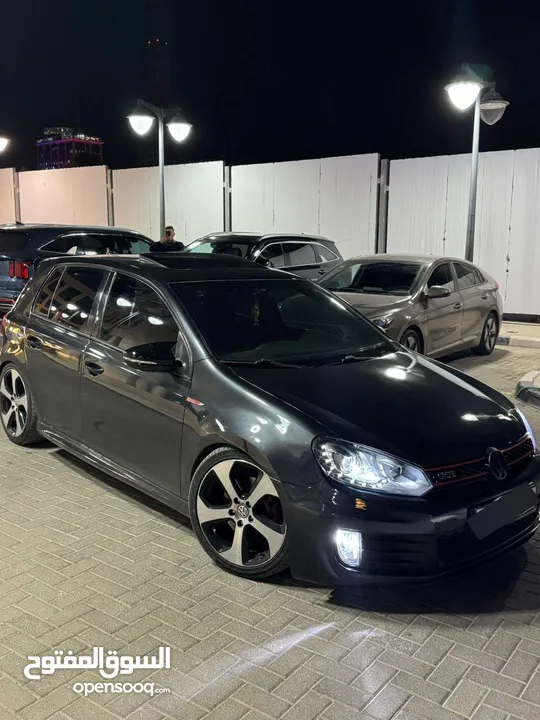 للبيع نص بنص او كاشش جولف gti 2012 فل اضافات  ستيج 2 بوبس داون بايب  تعديل مرتب مطور جديد بلكرتونة