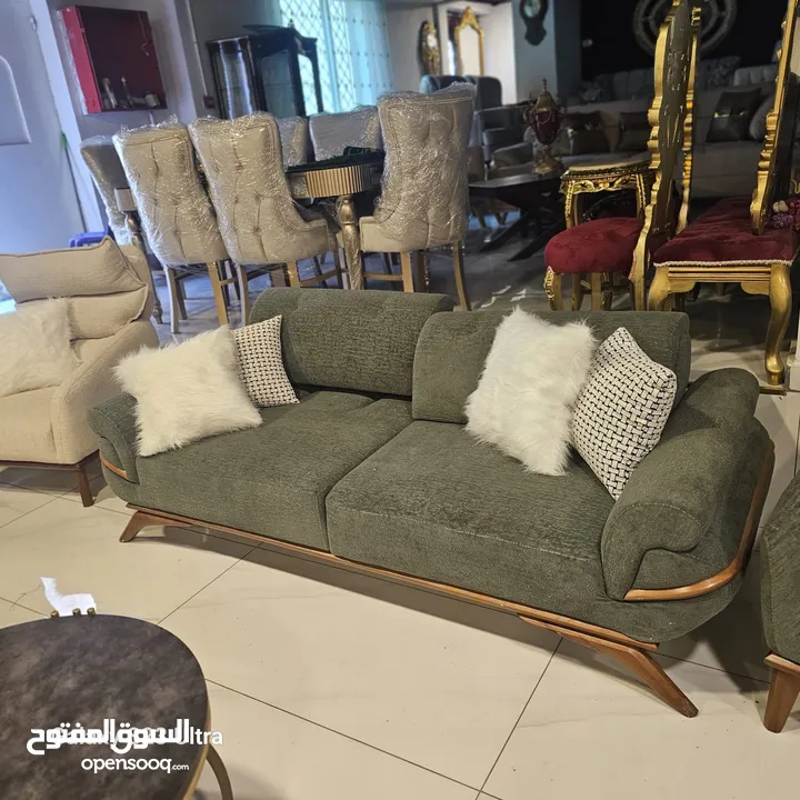 طقم كنب فاخر 7 مقاعد عصري ومودرن
