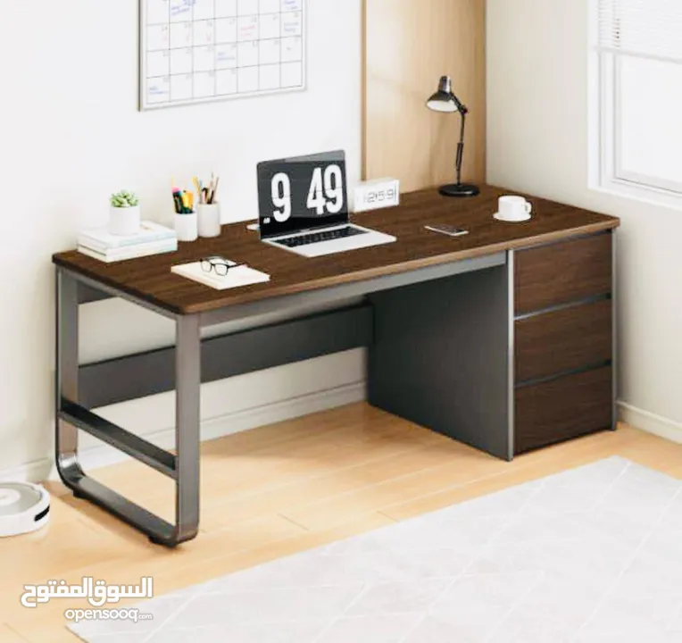مكتب مع جوارير المقاس الكبير 140*50*75 مكتب عملي وواسع لتلبية احتياجاتك