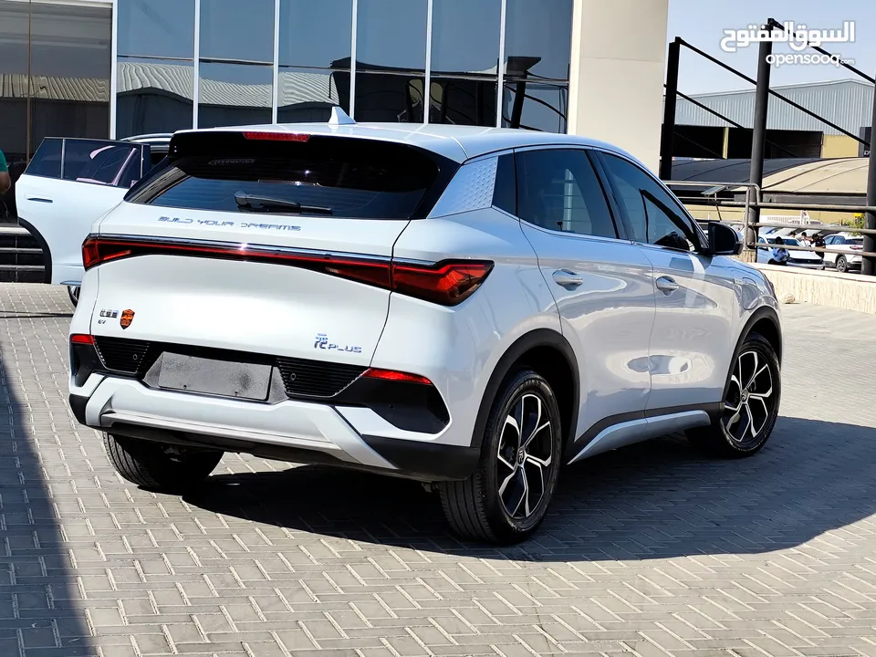 تم وصول BYD YUAN PLUS البطارية الكبيرة فحص كامل لون سلفر مميز بي واي دي يوان بلس عداد قليل