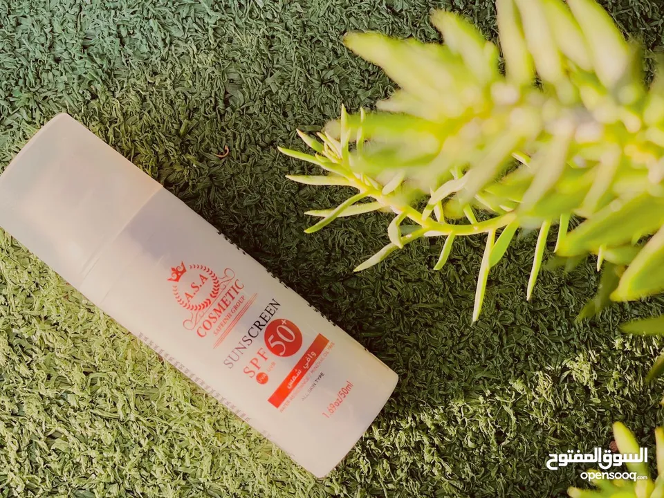 واقي الشمس a.s.a الاصلي يحتوي على 5 فلاتر للحماية من أشعة الشمس .spf 50 . متوفر منه مع تفتيح أو بدون