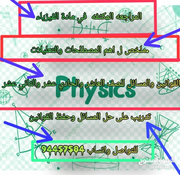 تدريس مادة الفيزياء جميع المراحل