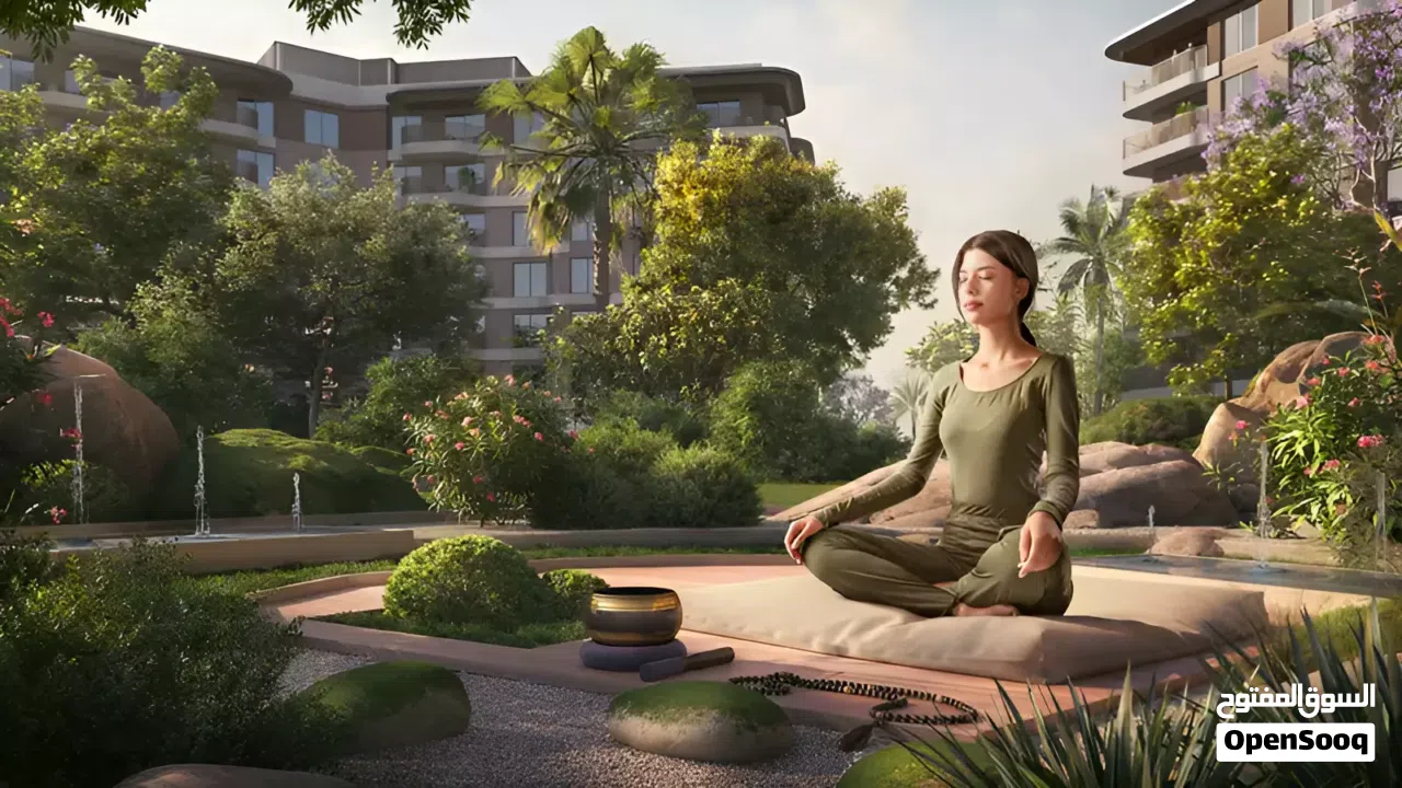 شقه غرفه للبيع بجزيره ياس مشروع جاردنيا باي مع تراس مساحه كبيره من اميز مشاريع الجزيره