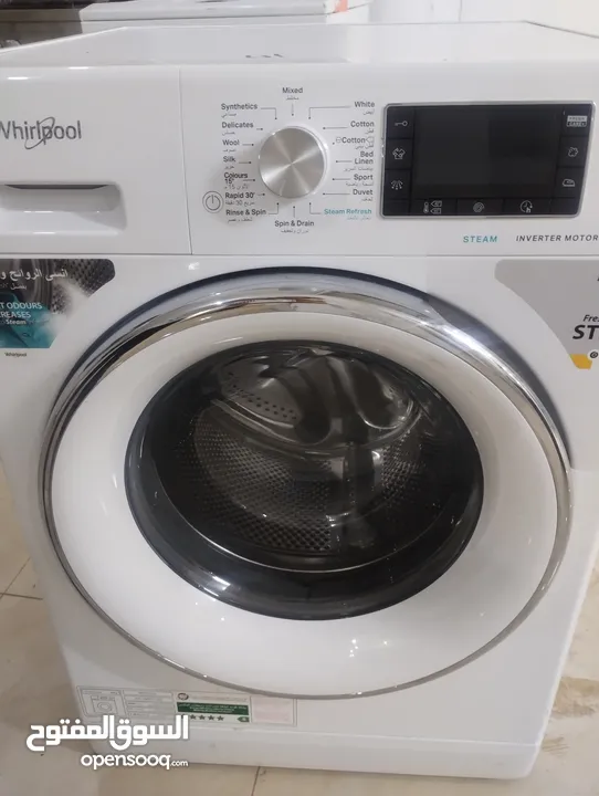 Whirlpool full automatic washing machine 10 kg stem cleaning option