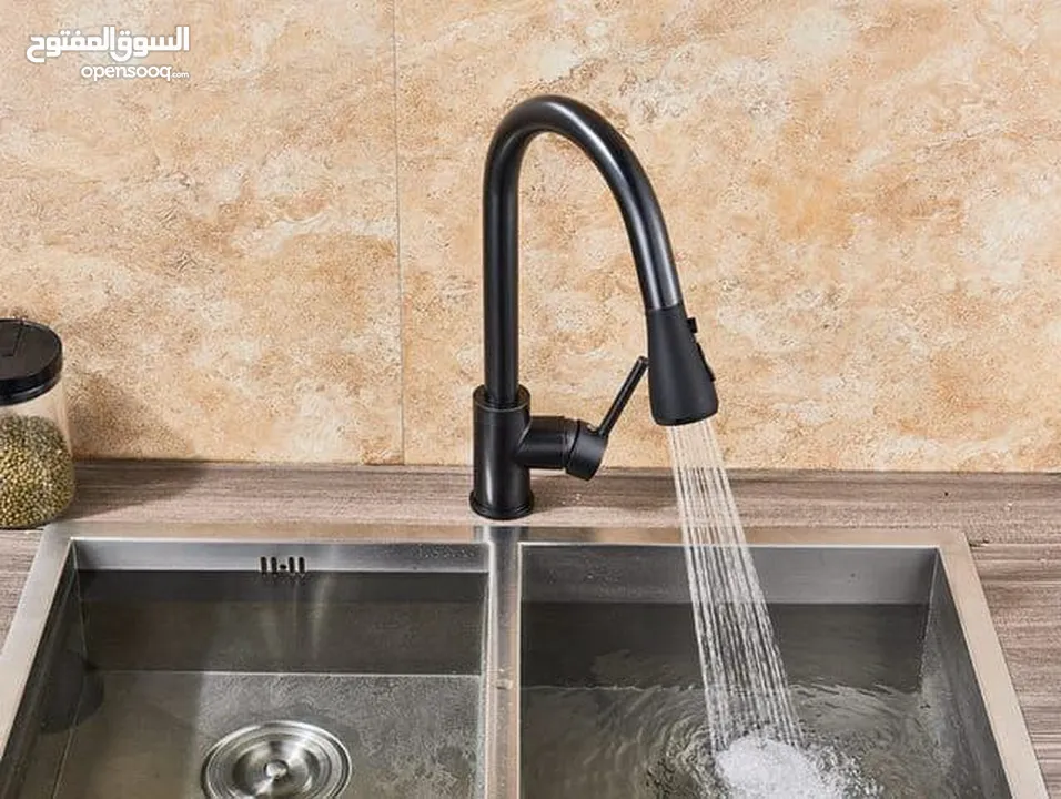 حنفية مجلى سحاب بقاعدة نحاس قوية – ديكور وجودة في آن واحد! 3 ألوان عصرية، سهل التركيب، ومتانة تدوم –