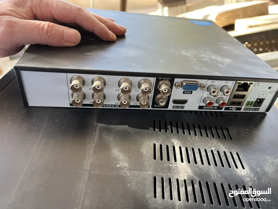 Dave 8 كاميرات  جهاز صوت امبلي فير سماعة سقف  عدد 8  محول للكاميرا 12v 200w السعر 70 دينار